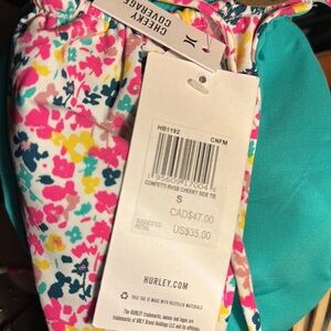 Hurley Women’s Reversible side tie bikini bottoms NWT